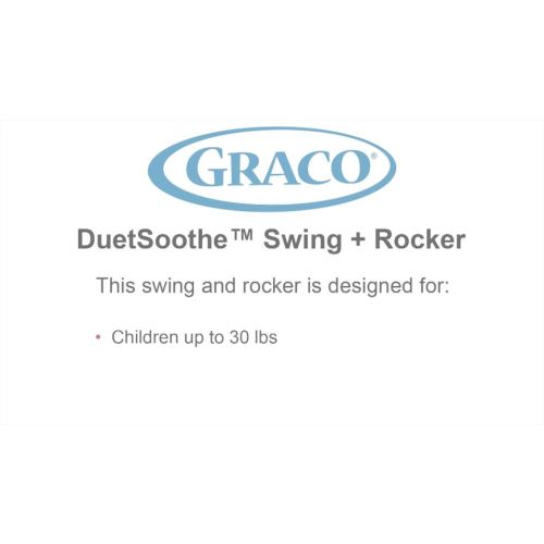 Graco DuetSoothe Baby Swing and Rocker, Winslet