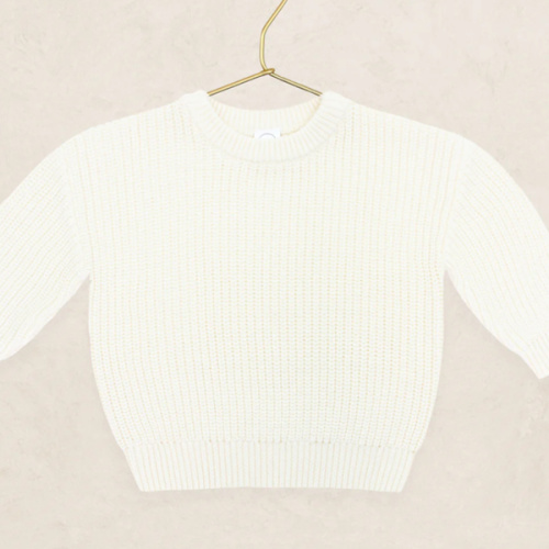 Knit Chunky Sweater - Ivory
