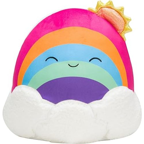 Squishmallows 14-Inch Sunshine Rainbow with Clouds - Large Ultrasoft Official Kelly Toy Plush