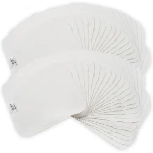 Reusable Baby Wipes, 50 Washable Cloth Wipes per Pack, 100% Cotton, Soft and Gentle for Baby's Skin, by Nora's Nursery