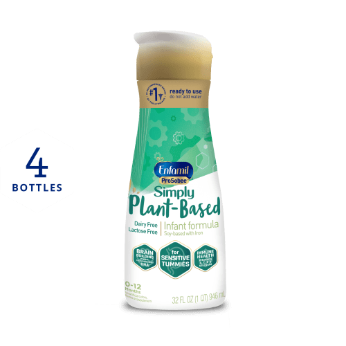 Enfamil® ProSobee® Plant-based Infant Formula - Ready to Use - 32 fl oz Bottles (Case of 4) - Online | Enfamil