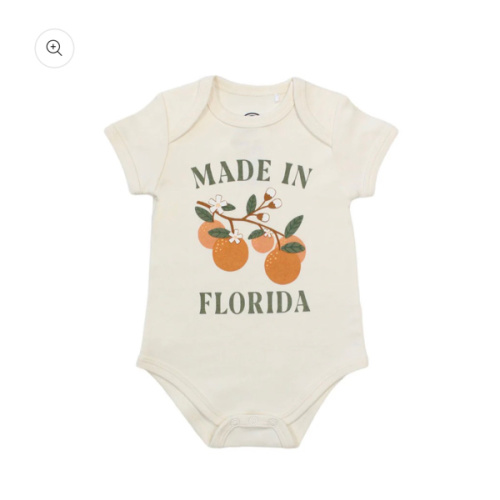Made in Florida Oranges Cotton Baby Onesie – Emerson and Friends
