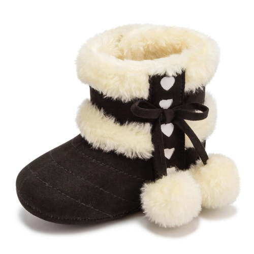 Meckior Baby Girls Boys Snow Warm Boots Infant Winter Booties Newborn Slip On Shoes for 3-18 Months