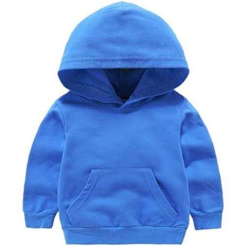 EISHOW Toddler Unisex Baby Hooded Sweatshirt Infant Boys Girls Winter Hoodies Autumn Solid Pullover Pockets Jumper Outfits