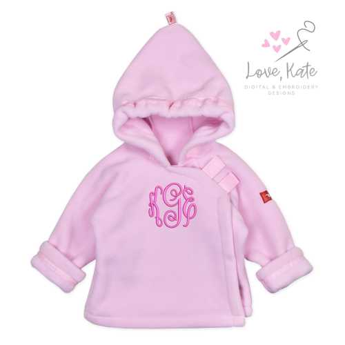Monogrammed Fleece Widgeon Favorite Jacket | Light Pink
