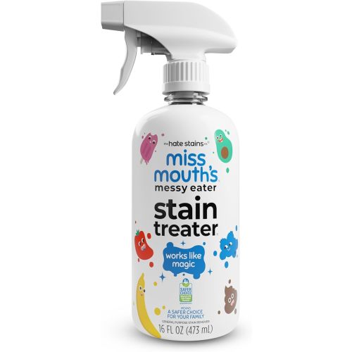 Miss Mouth's Messy Eater Stain Treater Spray - 16oz Stain Remover - Newborn & Baby Essentials - No Dry Cleaning Food, Grease, Coffee Off Laundry, Underwear, Fabric