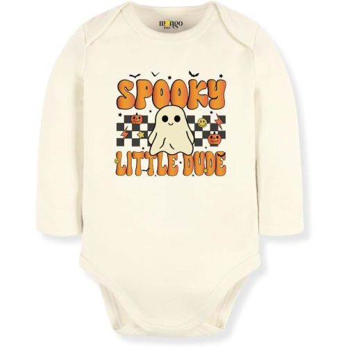 Spooky Little Dude Cute Baby Bodysuit Halloween Shirt Premium Custom Baby Clothes Unisex Gift for Mom Newborn