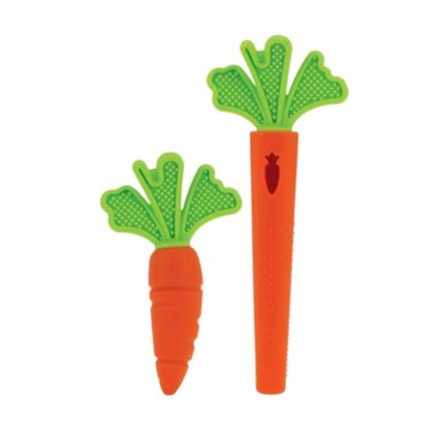 Nuby Silicone Veggie Teether Combo - 2pk