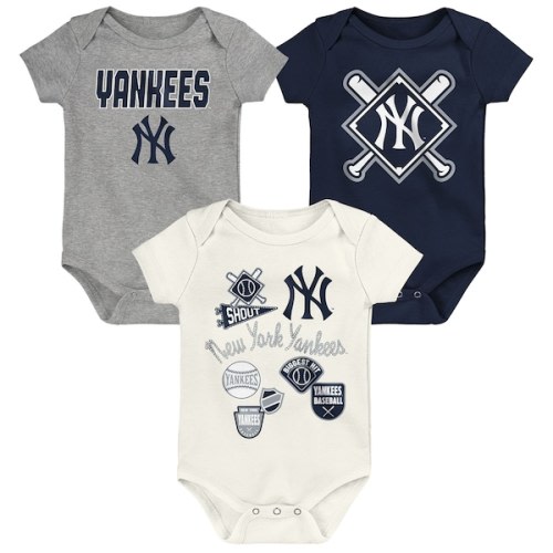 Infant New York Yankees Outerstuff Home Plate 3-Piece Creeper Set