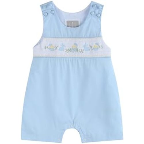 Lil cactus Baby Boys and Toddler Smocked Shortalls