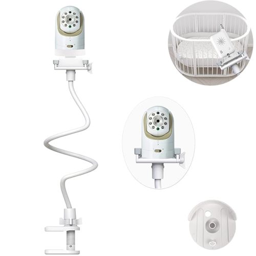 Baby Camera Monitor Mount Flexible Holder Stand Compatible with Momcozy,HelloBaby HB6550/HB65/HB66/HB6560/iFamily,Blemil,GoodBaby,OKAIDI,ANMEATE, Infant Optics Cameras and with 1/4" Baby Cameras Stand