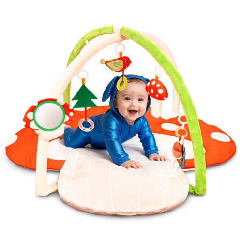 Beavtaens Baby Gym Play Mat, Activity Mat 4-in-1 Tummy Time, Baby Gift for Infants Age 0-18 Months