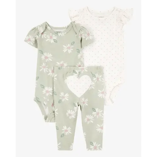 Baby Girl 3-Piece Heart Little Character Set | Carter's