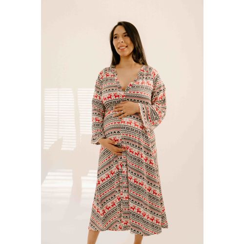 Amelia Labor & Postpartum Gown *Holiday Edition*
