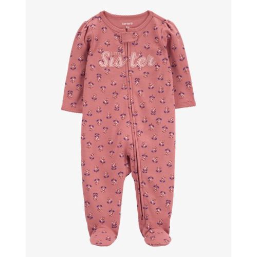 Baby Little Sister 2-Way Zip Cotton Sleep & Play Pajamas - Carter's | Carter's