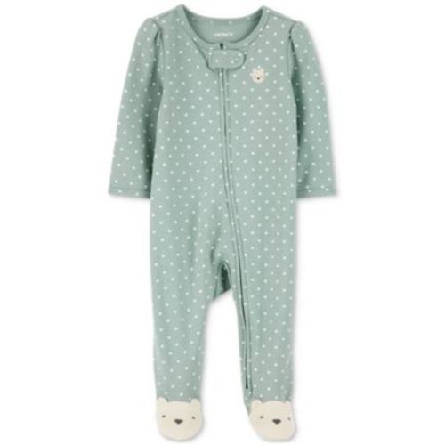 Baby Girls Cotton Bear Sleep & Play Pajamas