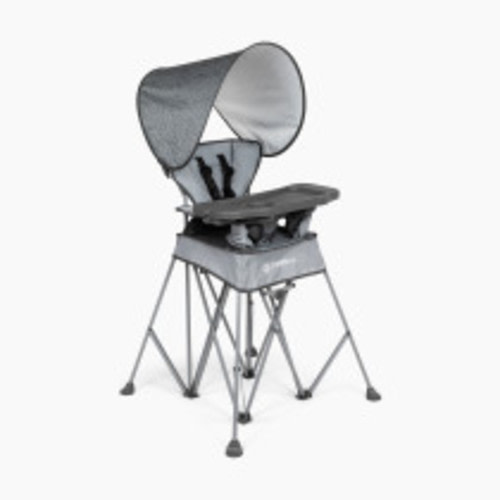 Baby Delight Go With Me Uplift Deluxe Portable High Chair With Canopy - Elephant Grey