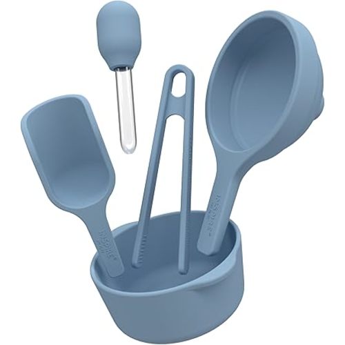 Blue Sensory Bin Accessories Start Kit - Messy Play Tools Toys