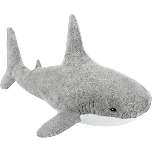 Shark Stuffed Animal Plush 11" Cute Shark Toy Plush Pillows Soft Cotton Sharks Plushies Ocean Sea Animal Doll Gifts for Boys Girls Kids Adults(Grey)