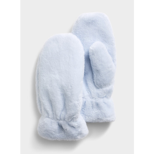 Ultra-soft fuzzy mittens