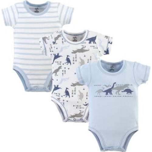 3Pk Organic Bodysuits, 0-3M