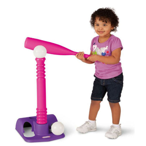 Little Tikes - Tot Sports - T-Ball Set - Pink and Purple - R Exclusive