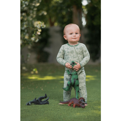 Zippered Romper (Prehistoric) – Snuggle & Slumber