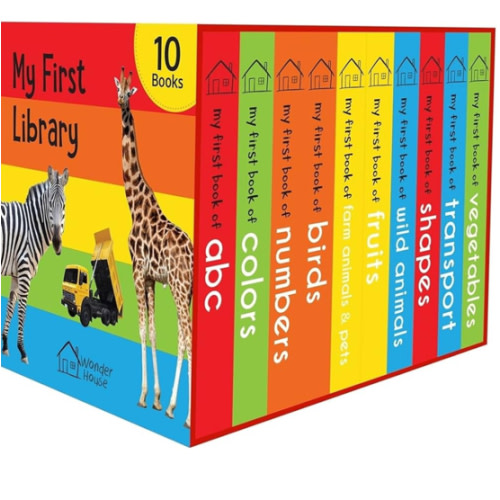 My First Library: Boxset of 10 Board Books for Kids