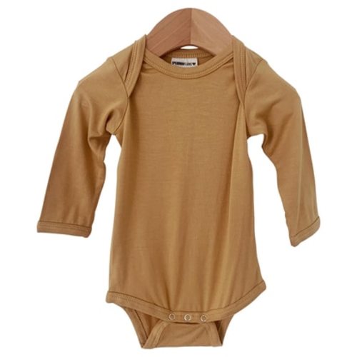 Long Sleeve Bodysuit, Mustard