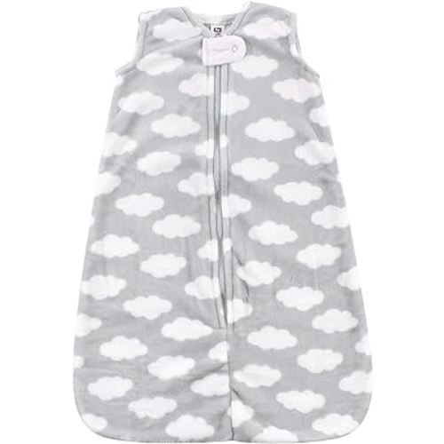 Hudson Baby Unisex Baby Plush Sleeping Bag, Sack, Blanket, Gray Clouds Plush, 18-24 Months