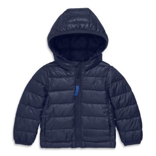 Primary Baby Lightweight Puffer Jacket in Navy Size 3-6 Months