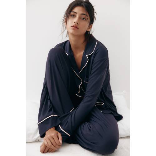 VISCOSE-BLEND PAJAMAS