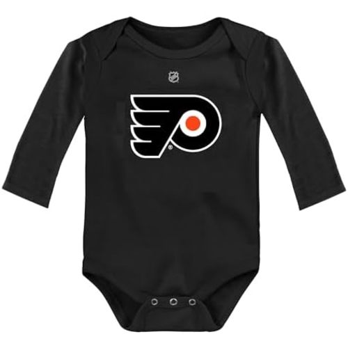 Outerstuff NHL Newborn & Infants 0-24 Months Primary Logo Long Sleeve Bodysuit Creeper Romper