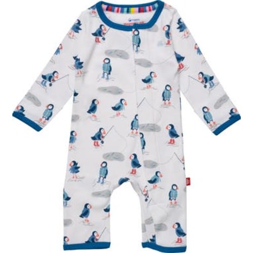 Stud Puffin Organic Cotton Magnetic Coverall