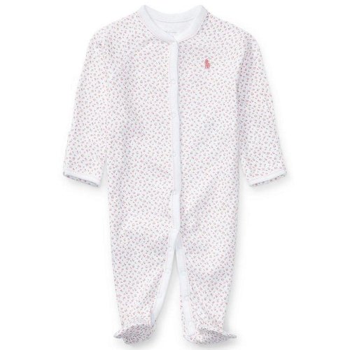 Ralph Lauren Baby Girls Dainty Floral Printed Footie Coverall