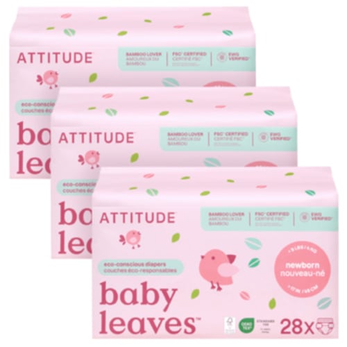 Buy ATTITUDE Disposable Unscented Diapers Newborn Bundle at Well.ca | Free Shipping $35+ in Canada