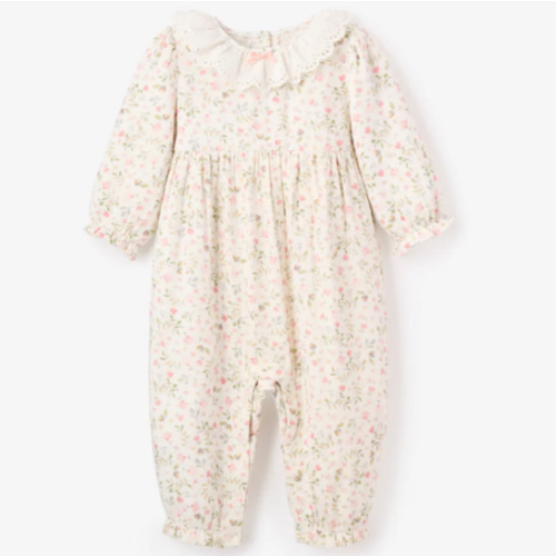 Folklore Floral Organic Muslin Jumpsuit – Elegant Baby