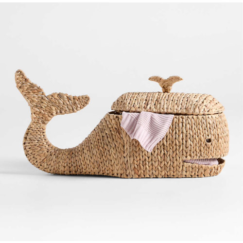Whale Woven Floor Storage Basket