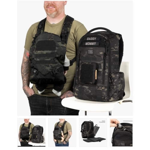 Daypack Diaper Bag & Baby Carrier Bundle - Durable, Versatile Gear – Tactical Baby Gear
