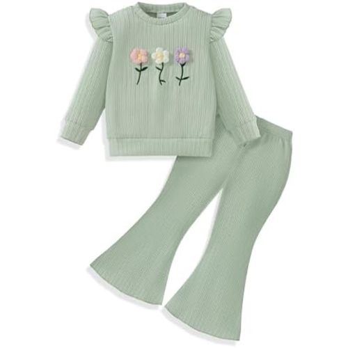 Vibebox Baby Girl Clothes Fall Winter Toddler Outfits for Girls 6Months-3T