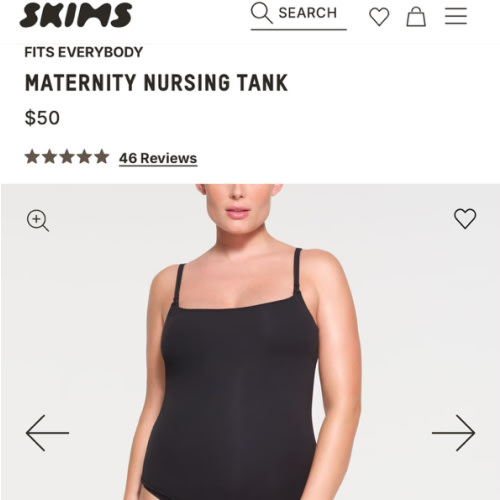 FITS EVERYBODY MATERNITY NURSING TANK | ONYX