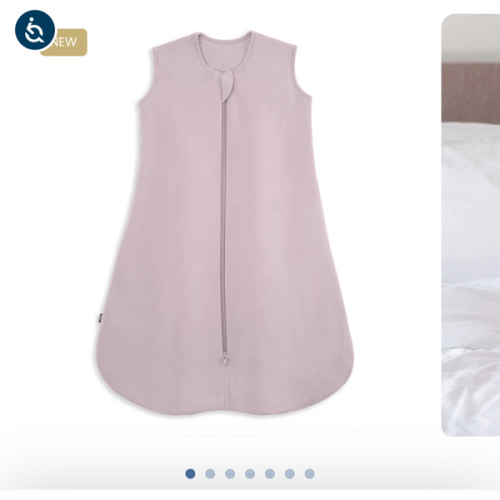 HALO - 1.5 TOG supersoft bamboo wearable blanket, double zipper sleeping bag with weighted feel - mauve