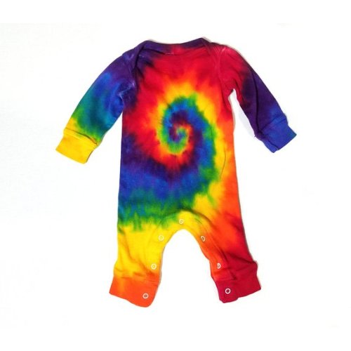 Rainbow Spiral Baby Tie Dye Coverall Long Sleeve Jumpsuit - Etsy