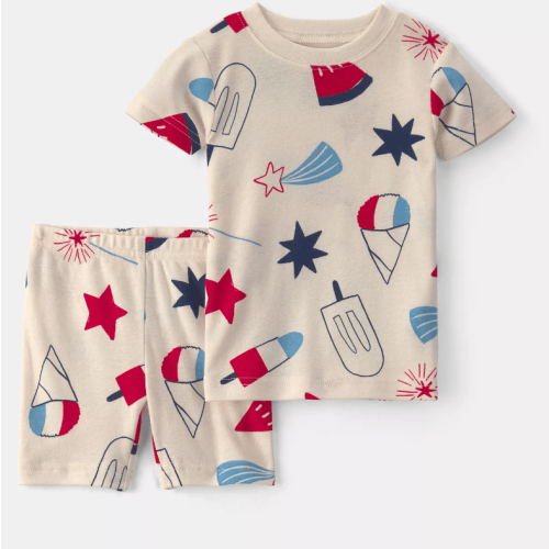 Baby Boy Carter’s Fourth of July 2-Piece Pajama Top & Pajama Bottoms Set, 12 Months