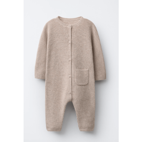 PEARL KNIT JUMPSUIT - Sand / Marl | ZARA United States