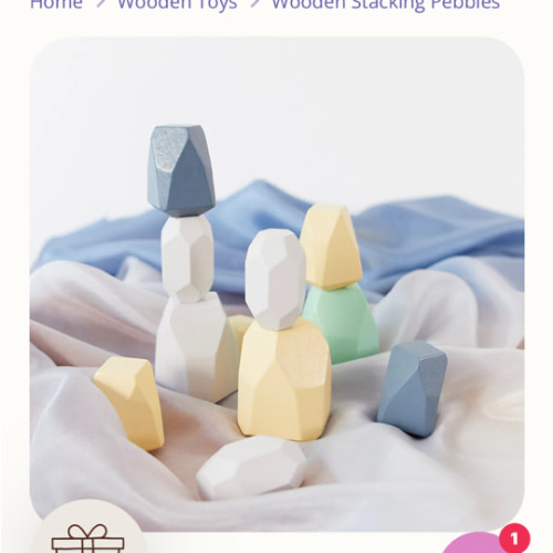 Wooden Stacking Pebbles – Sarah's Silks