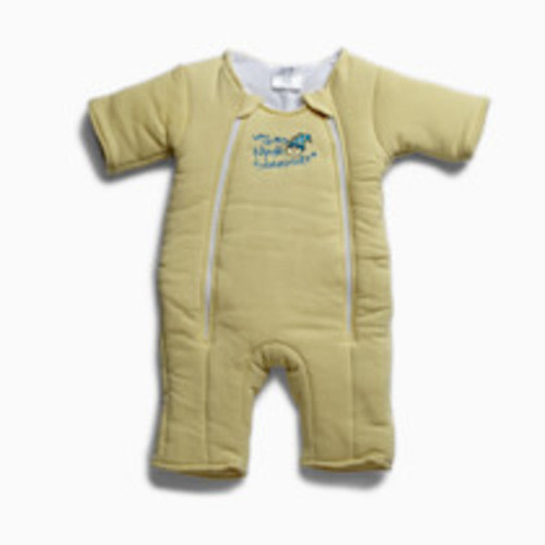 Magic Sleepsuit Baby Merlin's Cotton Baby Swaddle Transition Product - Soft and Cozy Design, Double Zipper for Easy Diaper Changes, Promotes Safe Sleep, 3-6 Months - Yellow - Small 12-18lbs