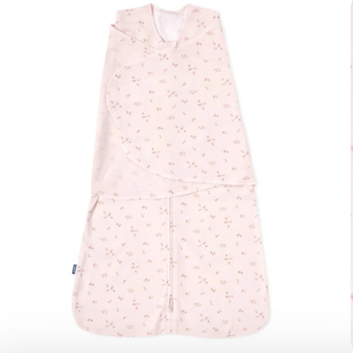 Pink Floral Cotton Swaddle Newborn | HALO