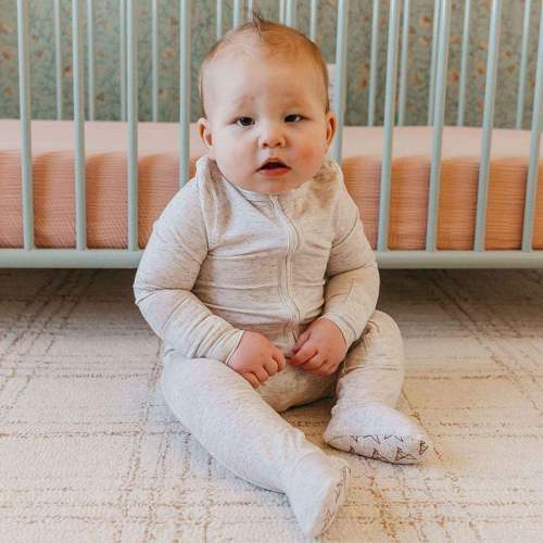 Zip-Up Footie Pajama - Oat