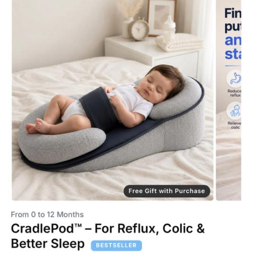 Cradlepod™ - For Reflux, Colic, Better Sleep – Livvewell